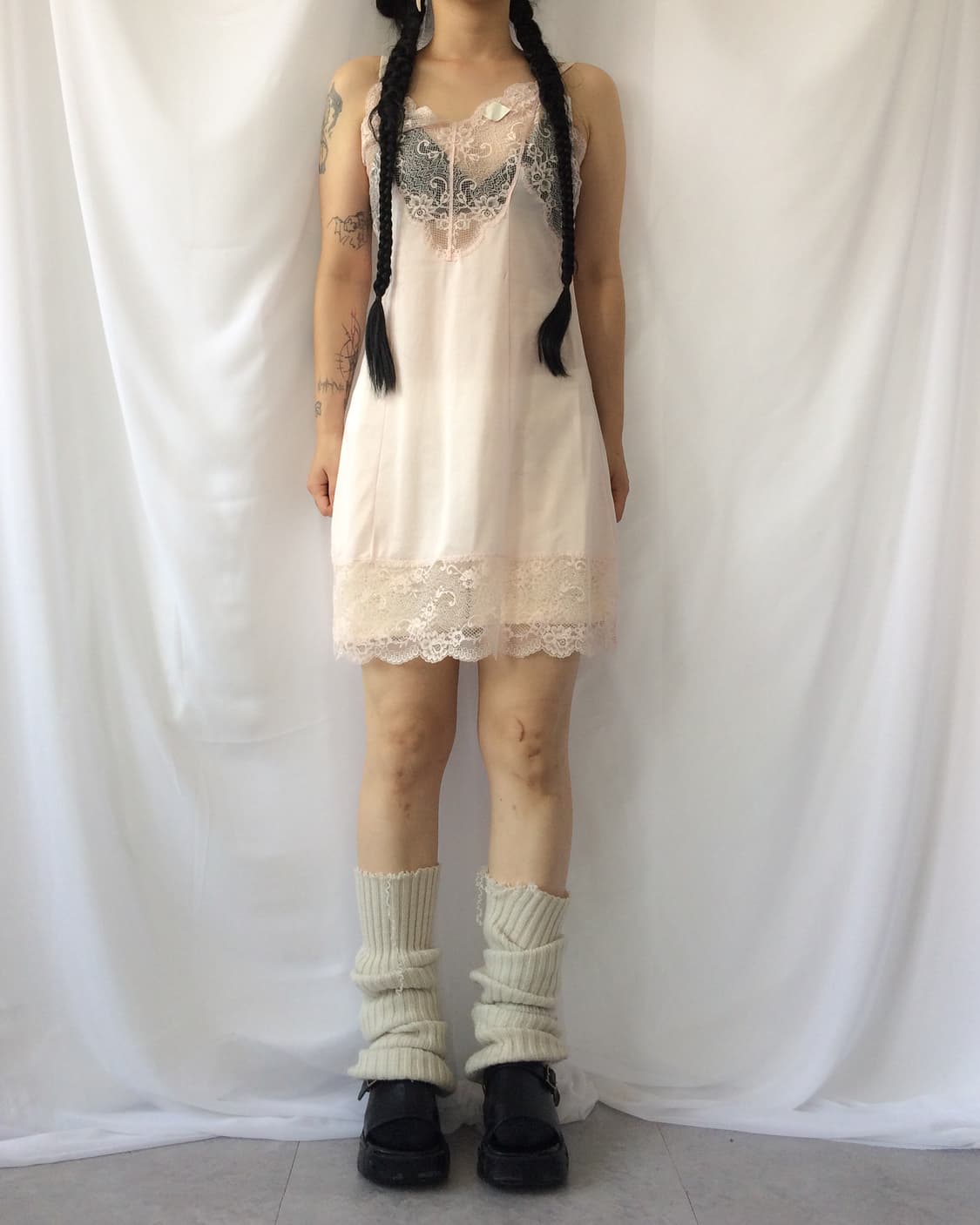 Lace point slip onepiece 상품이미지1