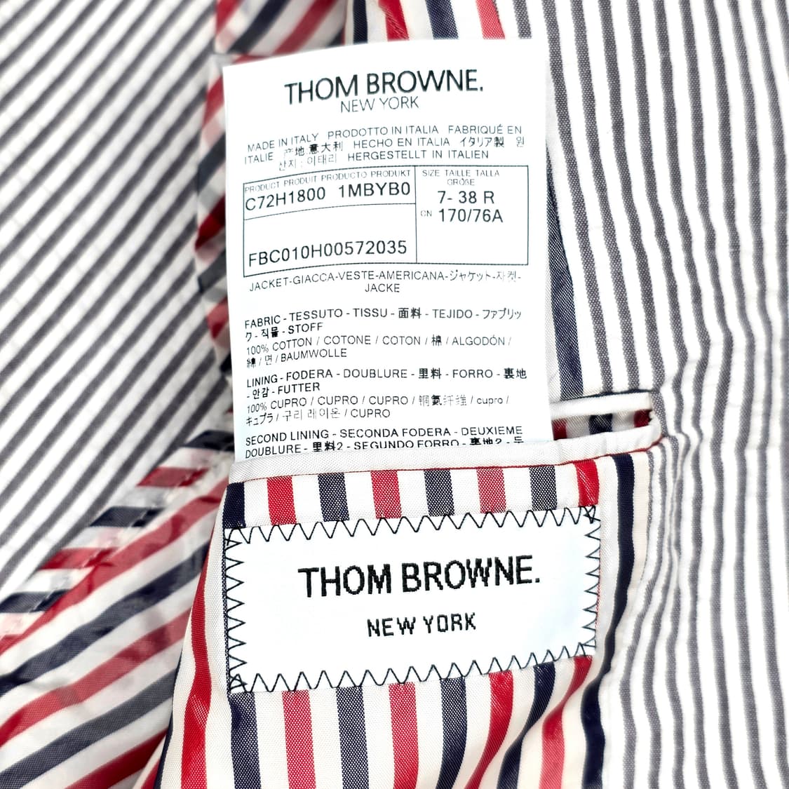 톰브라운 여성 시어서커 블레이저 자켓 상품이미지7