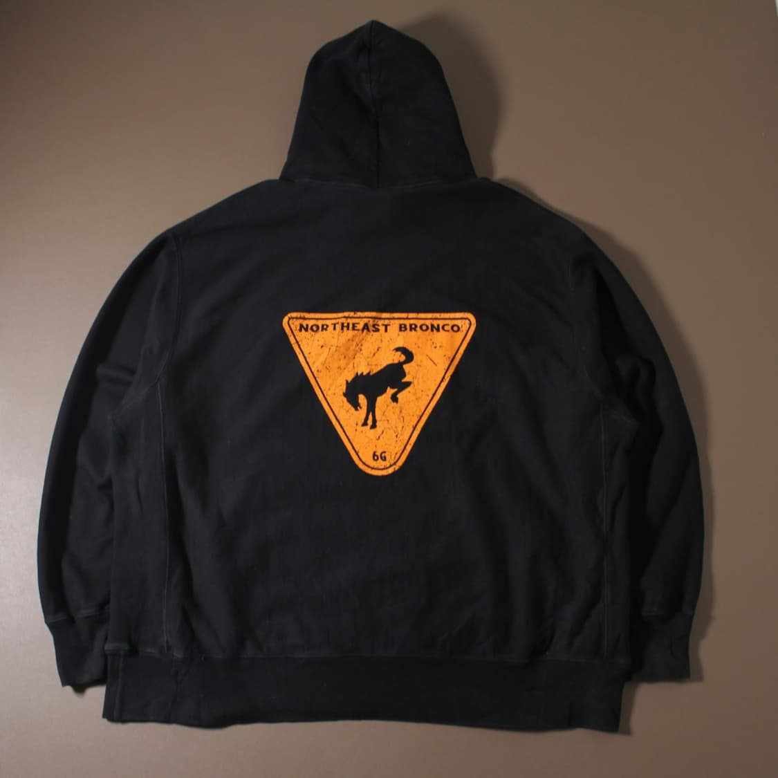 Champion 챔피온 프린팅 블랙 기모 후드티 상품이미지2