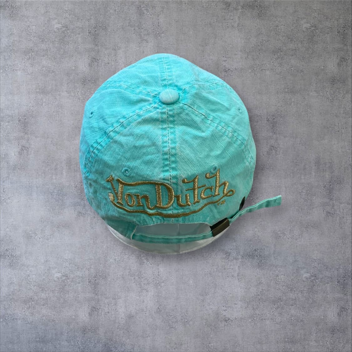 본더치 민트 컬러 y2k 로고 볼캡 상품이미지5