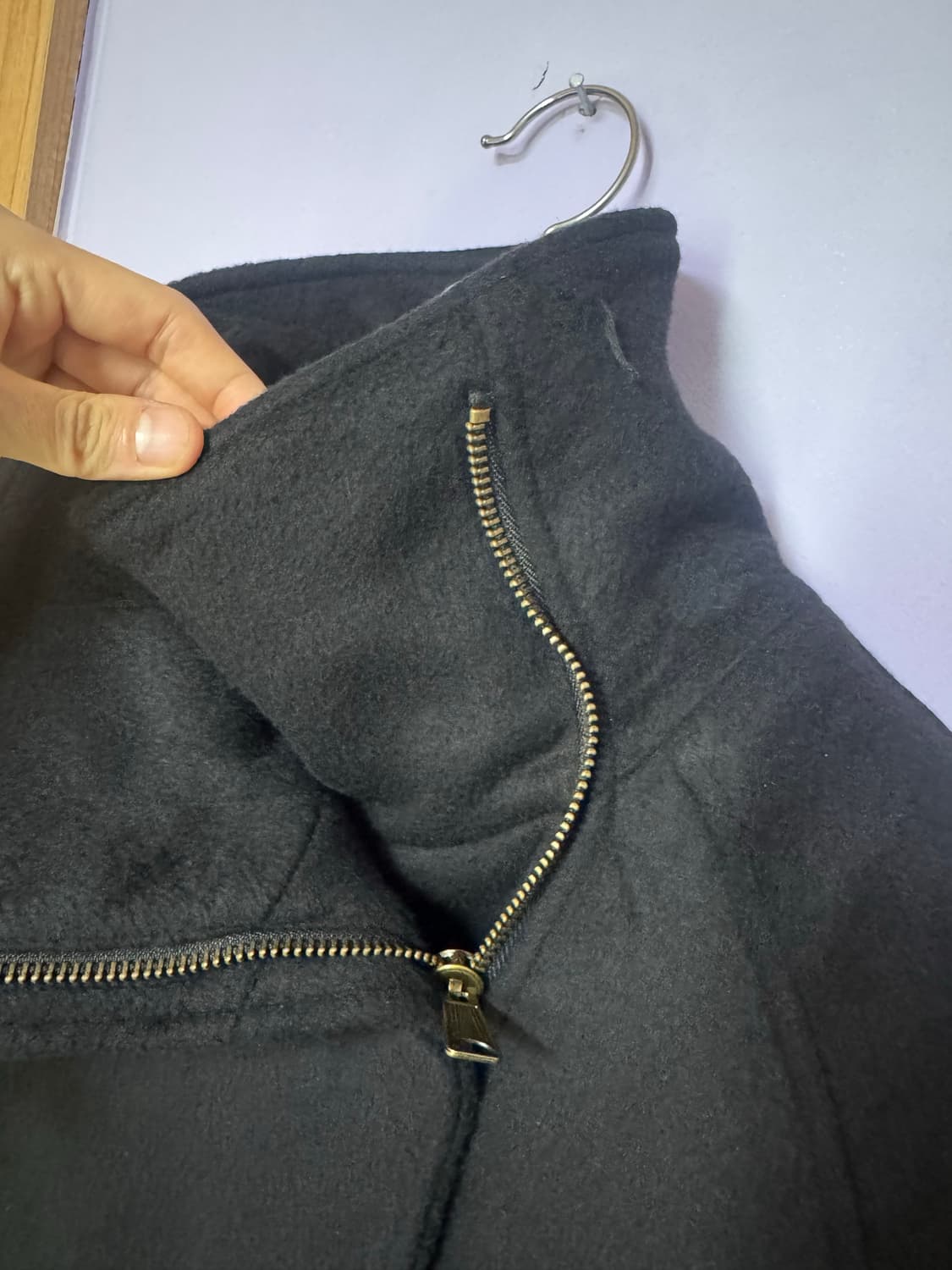 NO/FAITH STUDIOS WOOL COAT BLACK 상품이미지8