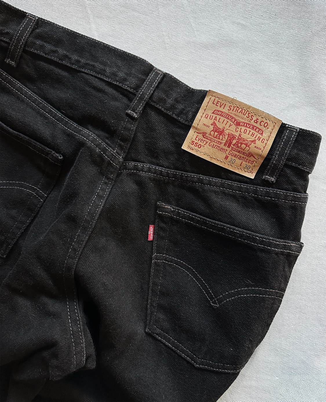 LEVI'S 550 regular black jeans w30 상품이미지7