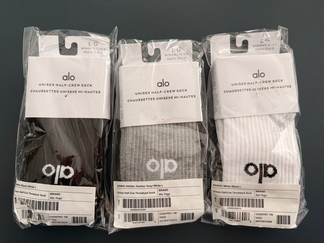 Alo 알로 삭스 양말 S M L 새상품 상품이미지3