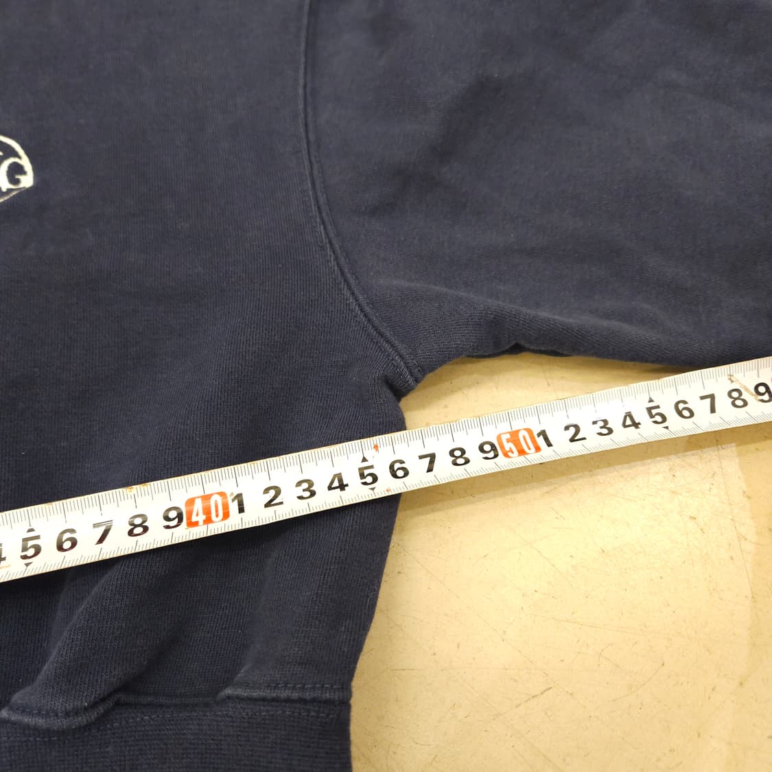 마리떼프랑소와저버 네이비 크롭 반집업 맨투맨 상품이미지4