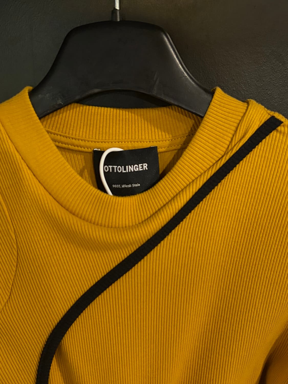 오토링거 립 롱슬리브 미니 드레스 허니브라운  상품이미지4