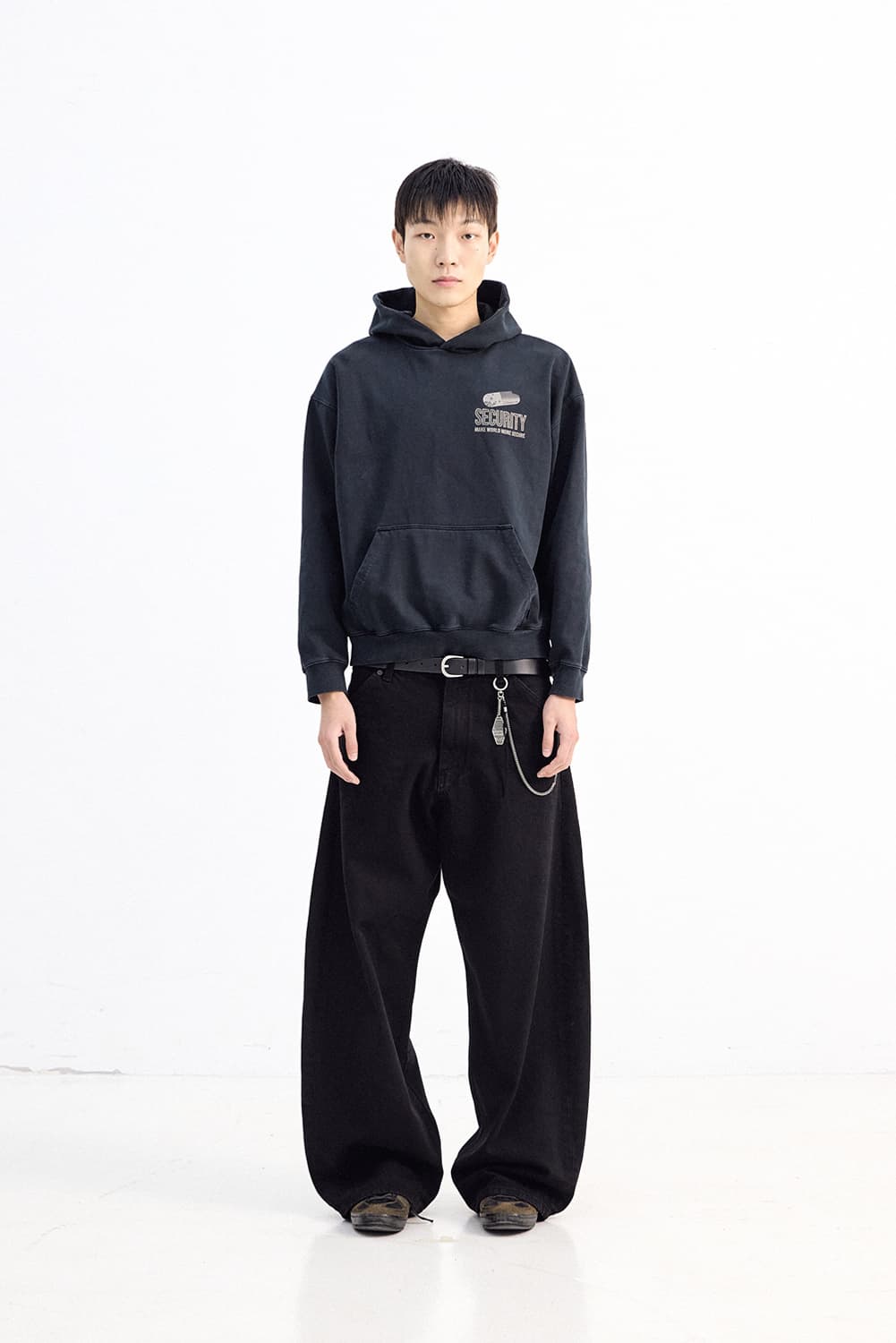 Hatchingroom Wide Curve Jeans Jet Black 상품이미지3