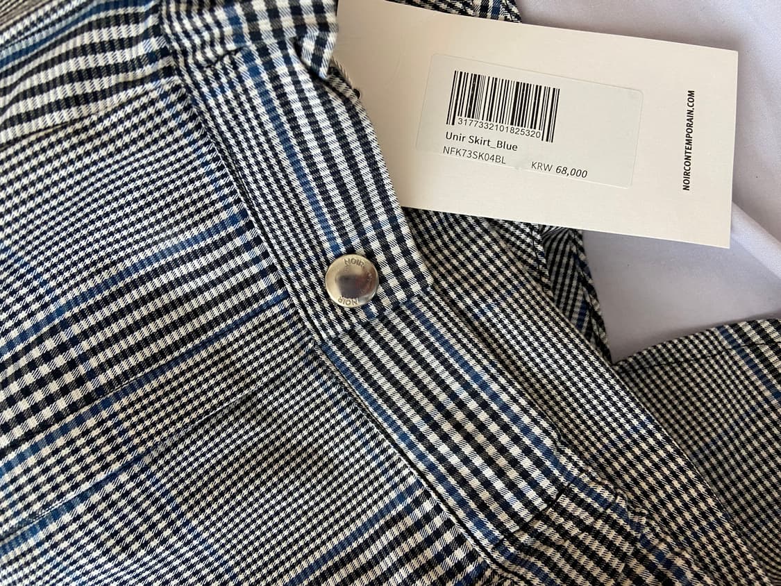 Noir 체크 미니 스커트 상품이미지4