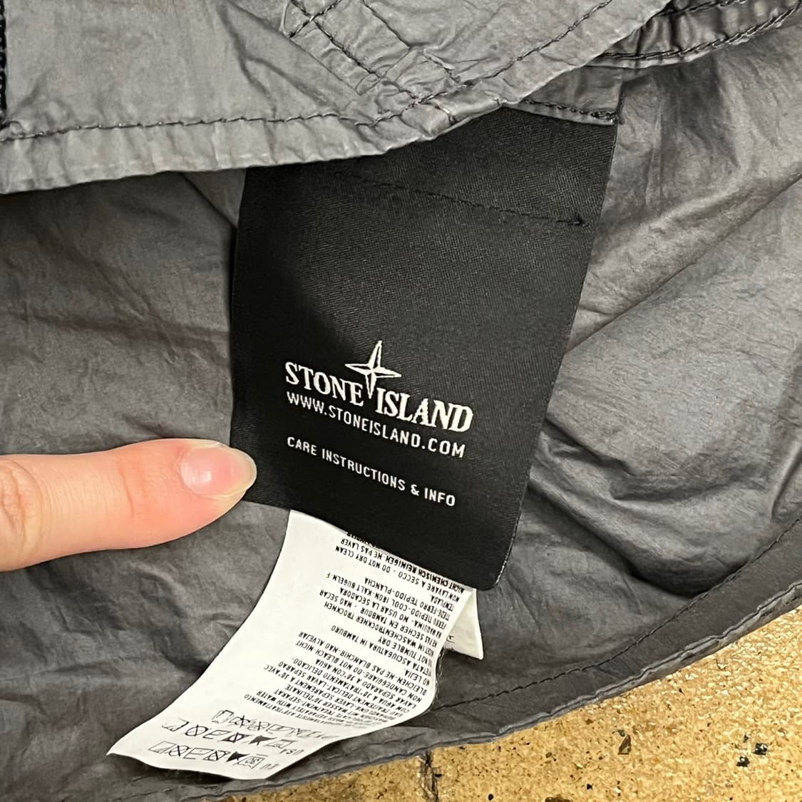 [정품/95] 스톤아일랜드 와펜 자켓 그레이 b8 상품이미지7