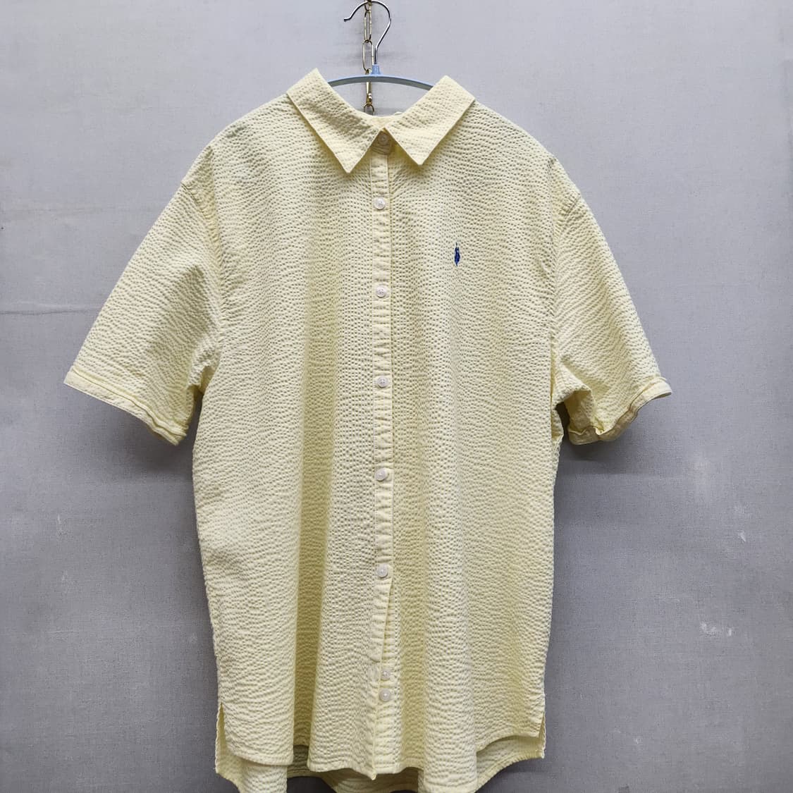 U.S폴로 로고 시어서커 반팔셔츠 110(XL) 상품이미지1