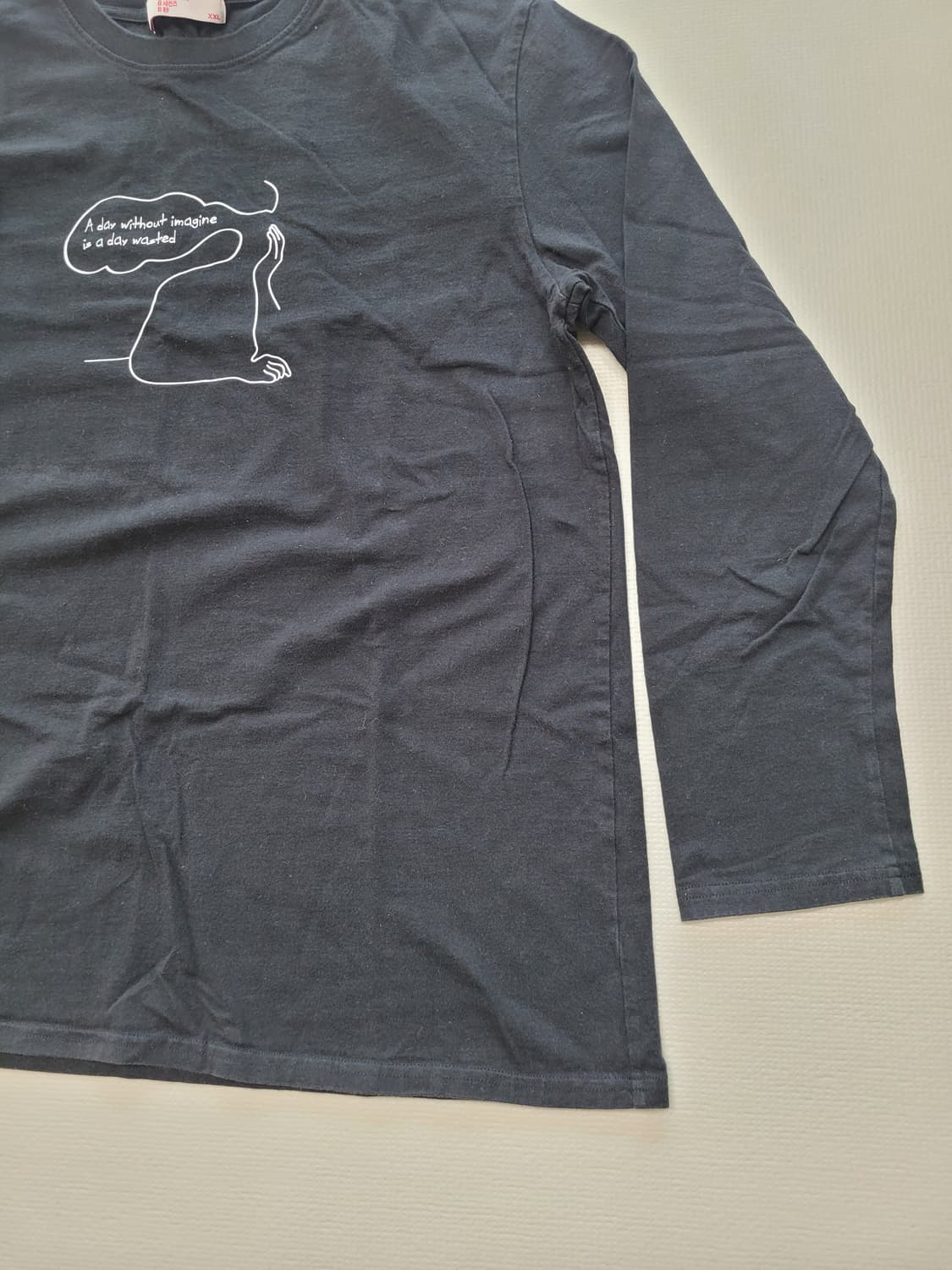 에잇세컨즈 8seconds 남자 긴팔 티셔츠 110 블랙 상품이미지4