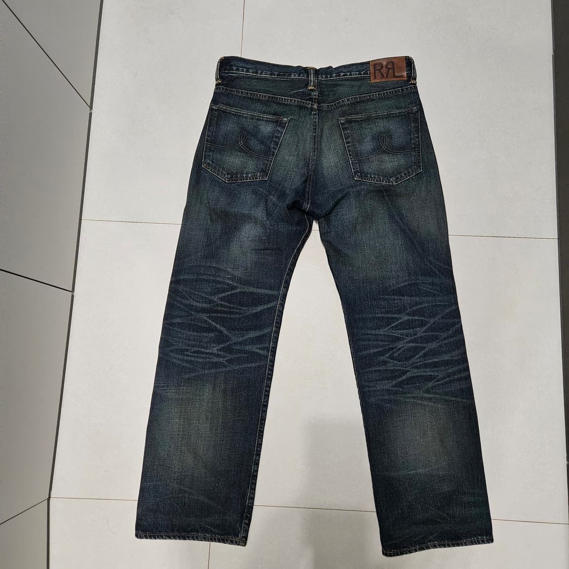 RRL 기빈스진 33/32 빈티지 파이브포켓 데님 givins 워싱진 상품이미지3