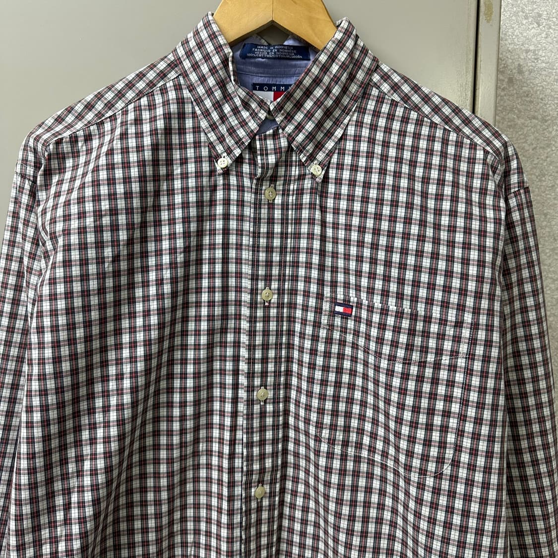 (L)타미체크셔츠-Y399 상품이미지2