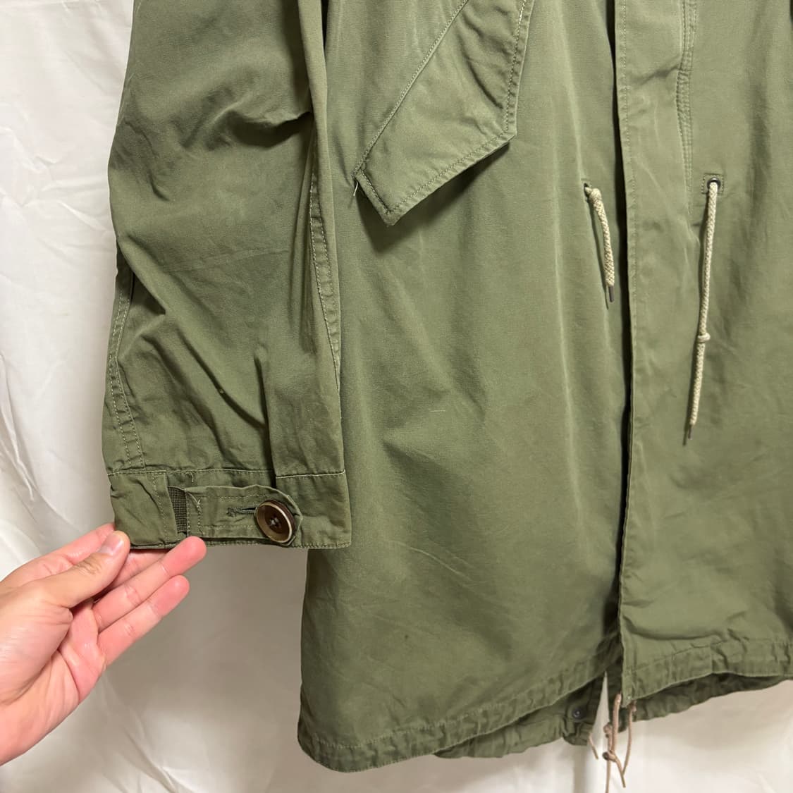 YMCL KY M51 피쉬테일 쉘 파카 / 올리브,XS 상품이미지5