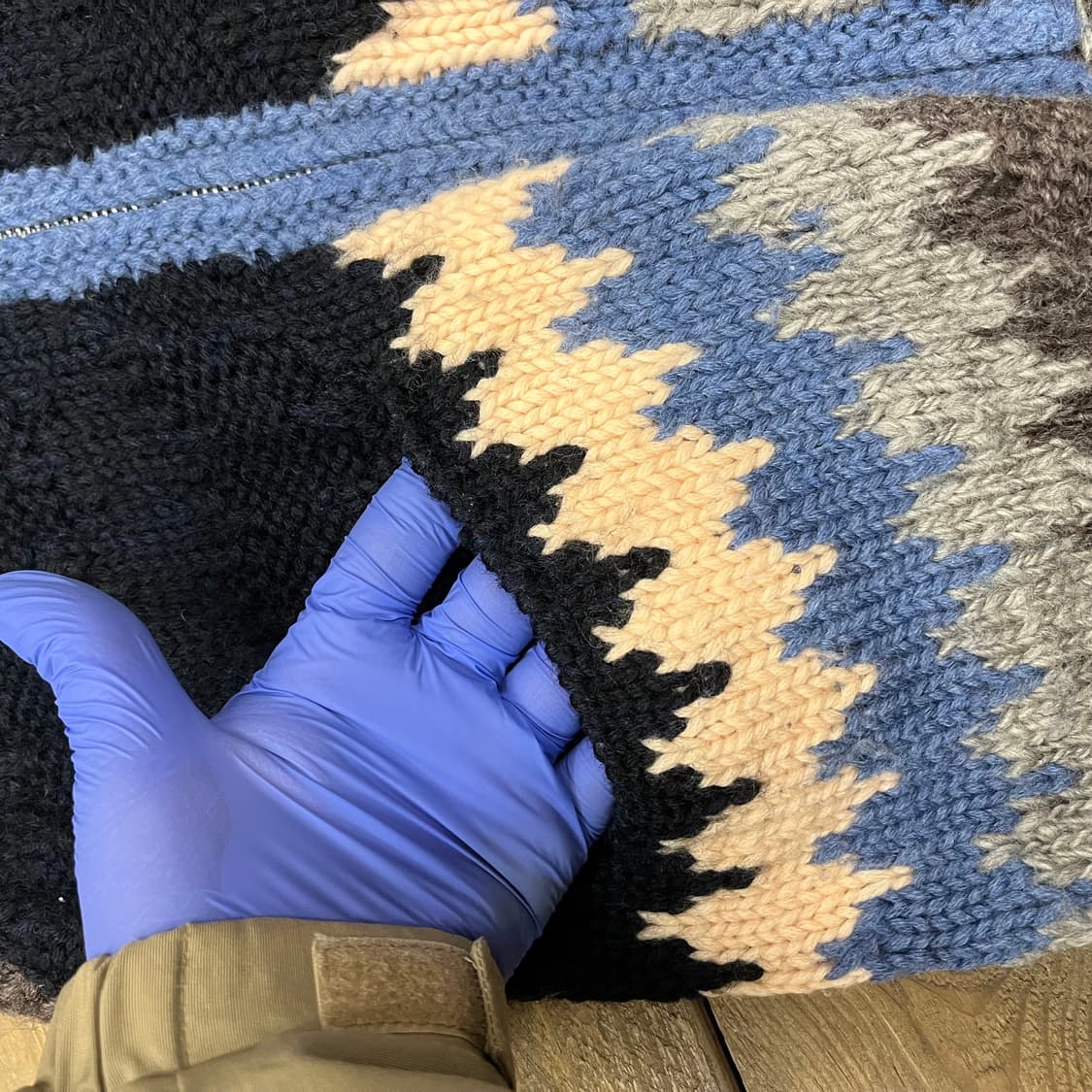 빈티지 울 집업 베스트  상품이미지4