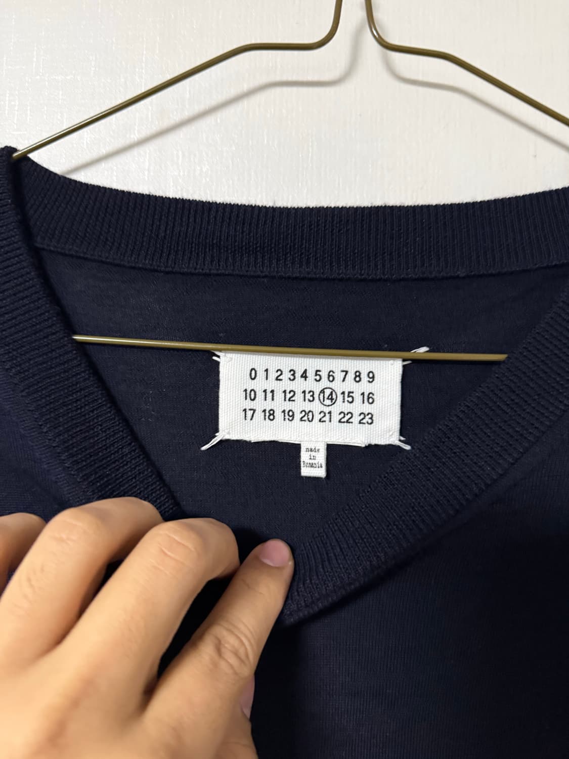 마틴 마르지엘라 소매 레이어드 데끼 니트 상품이미지6