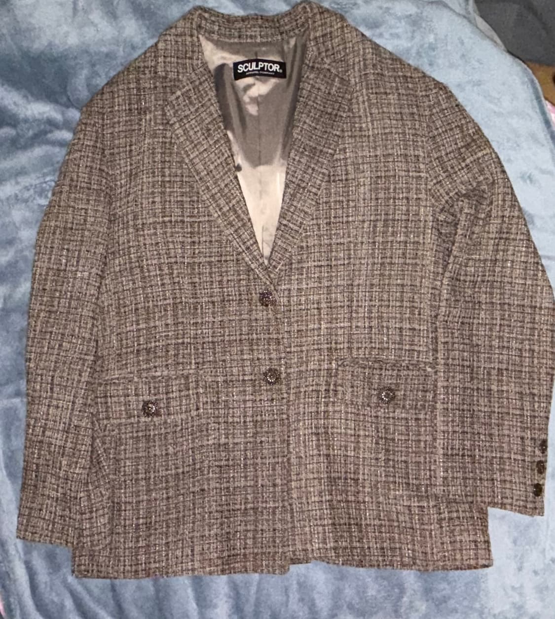 스컬프터 트위드 오버핏 재킷 상품이미지1