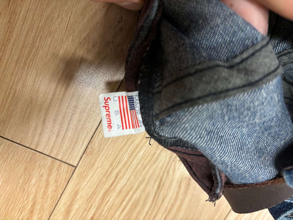 슈프림 데님 S로고 6패널 캡 인디고 상품이미지5