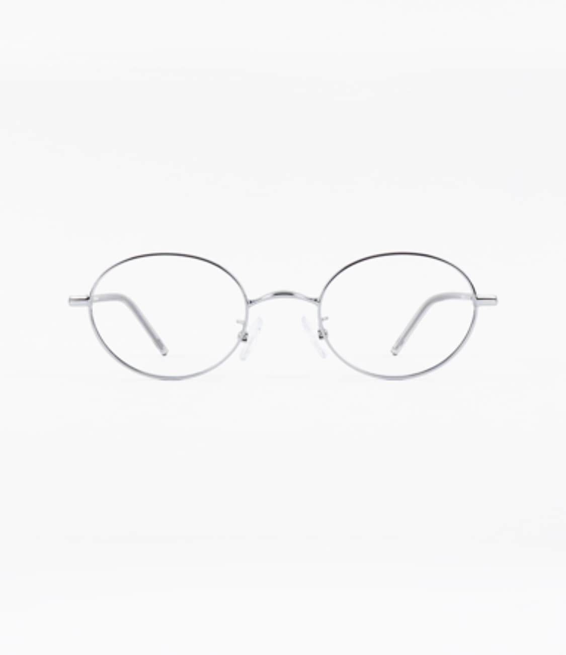 모먼트어스 심플 라운드 메탈 실버 안경테 은테 상품이미지3