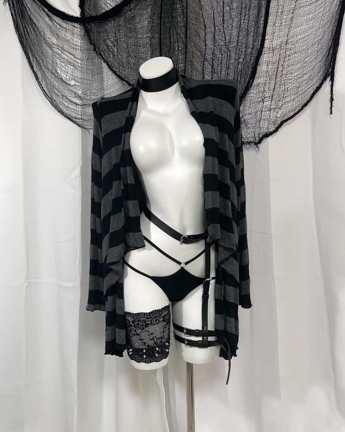 stripe long cardigan 상품이미지1