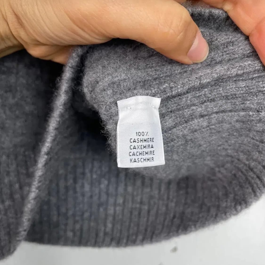 안드레모리스 Andre Maurice 캐시미어100 목폴라 니트 S 상품이미지3