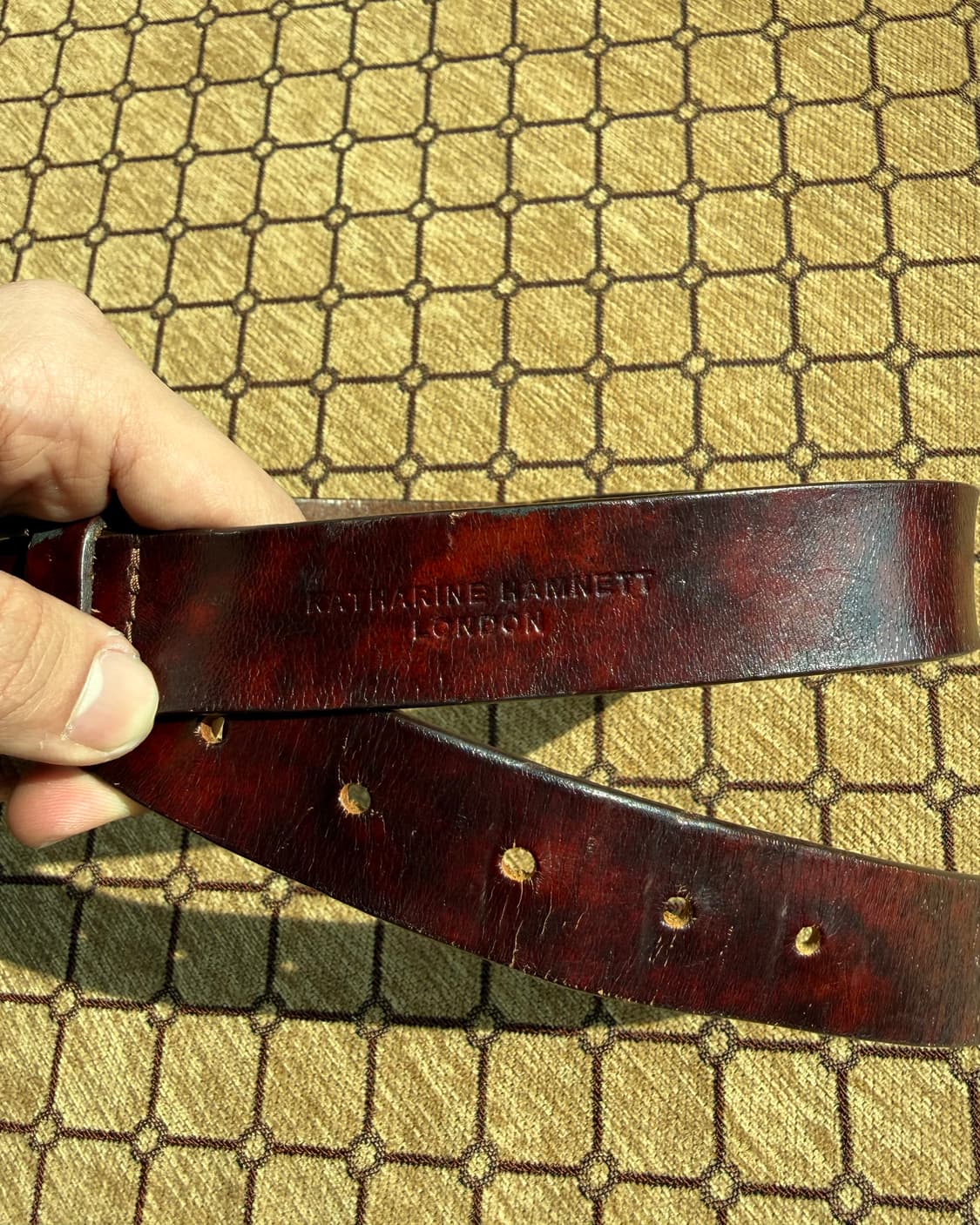 버건디 벨트&구두 set 상품이미지5