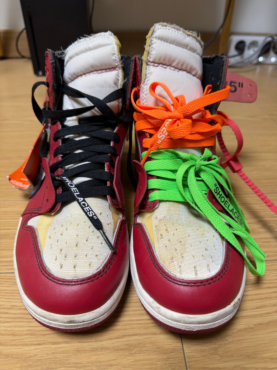 조던1 오프화이트 시카고 265사이즈 (나코탭) 상품이미지1