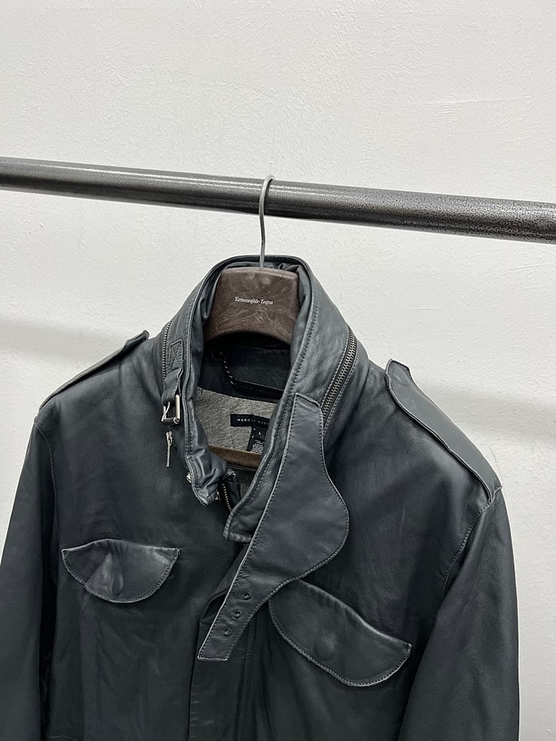 100-105) 마크제이콥스 레더 사파리자켓 상품이미지2