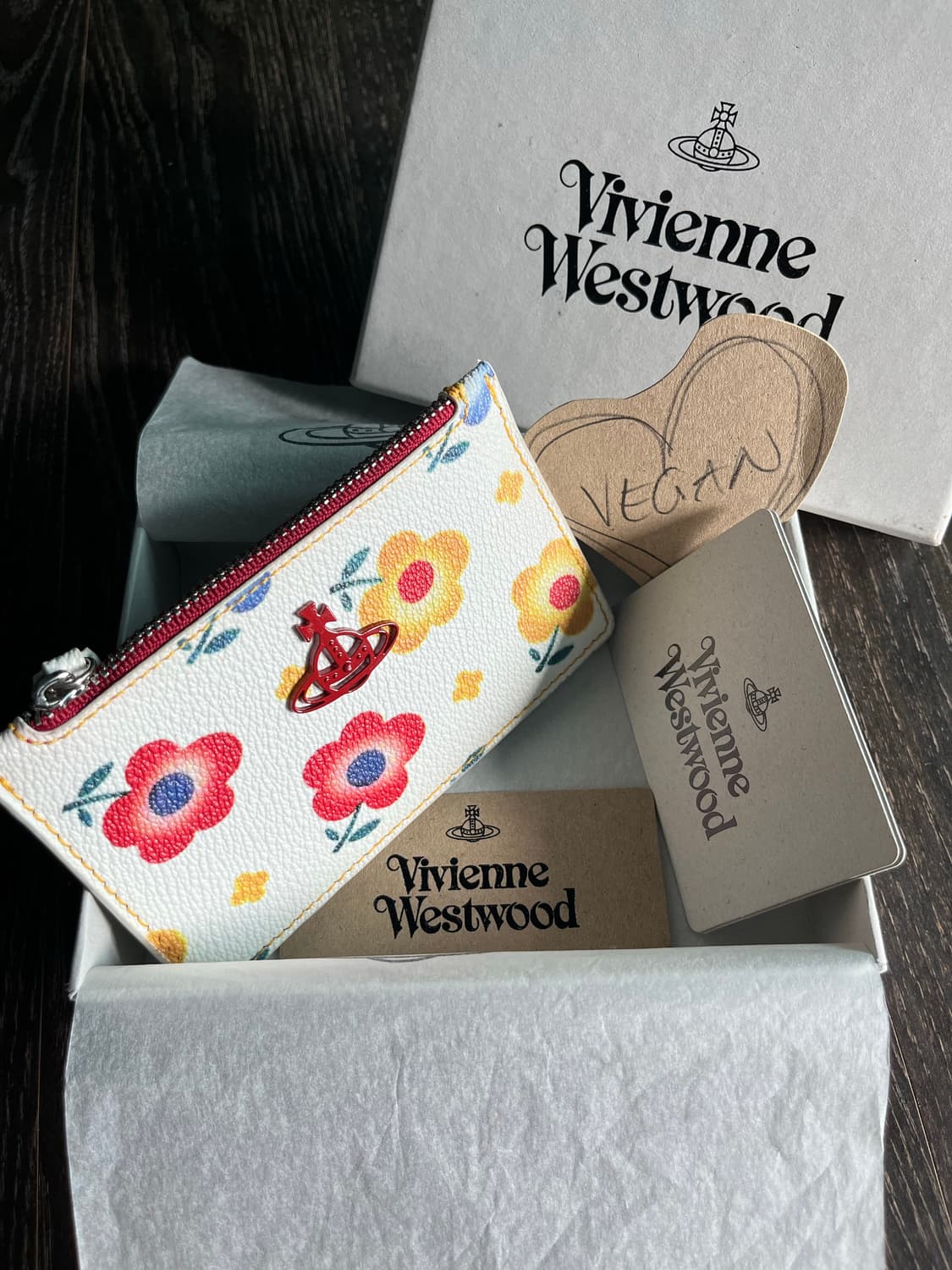 derby slim long card holder (flower) 상품이미지1