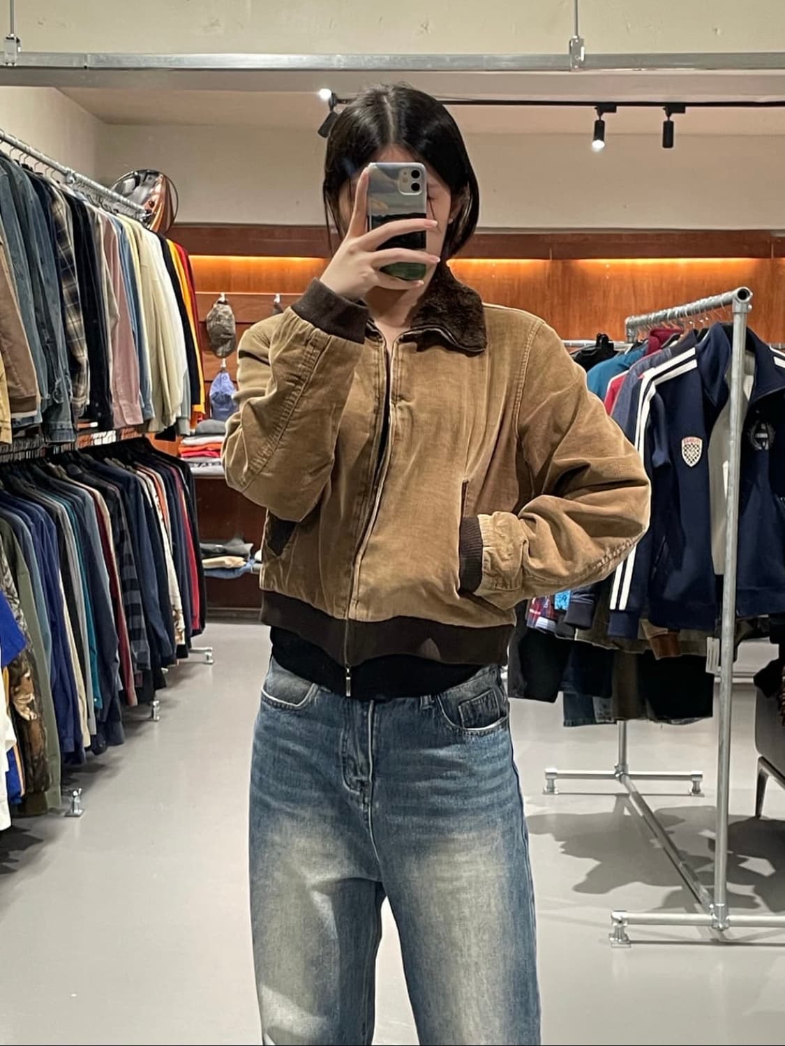 90s 쉐르파 크롭 자켓 상품이미지2