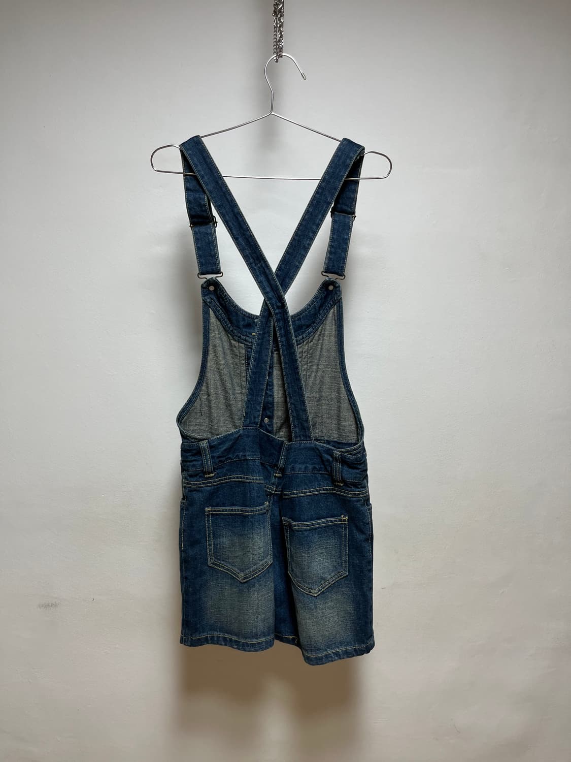 half denim overalls  상품이미지5
