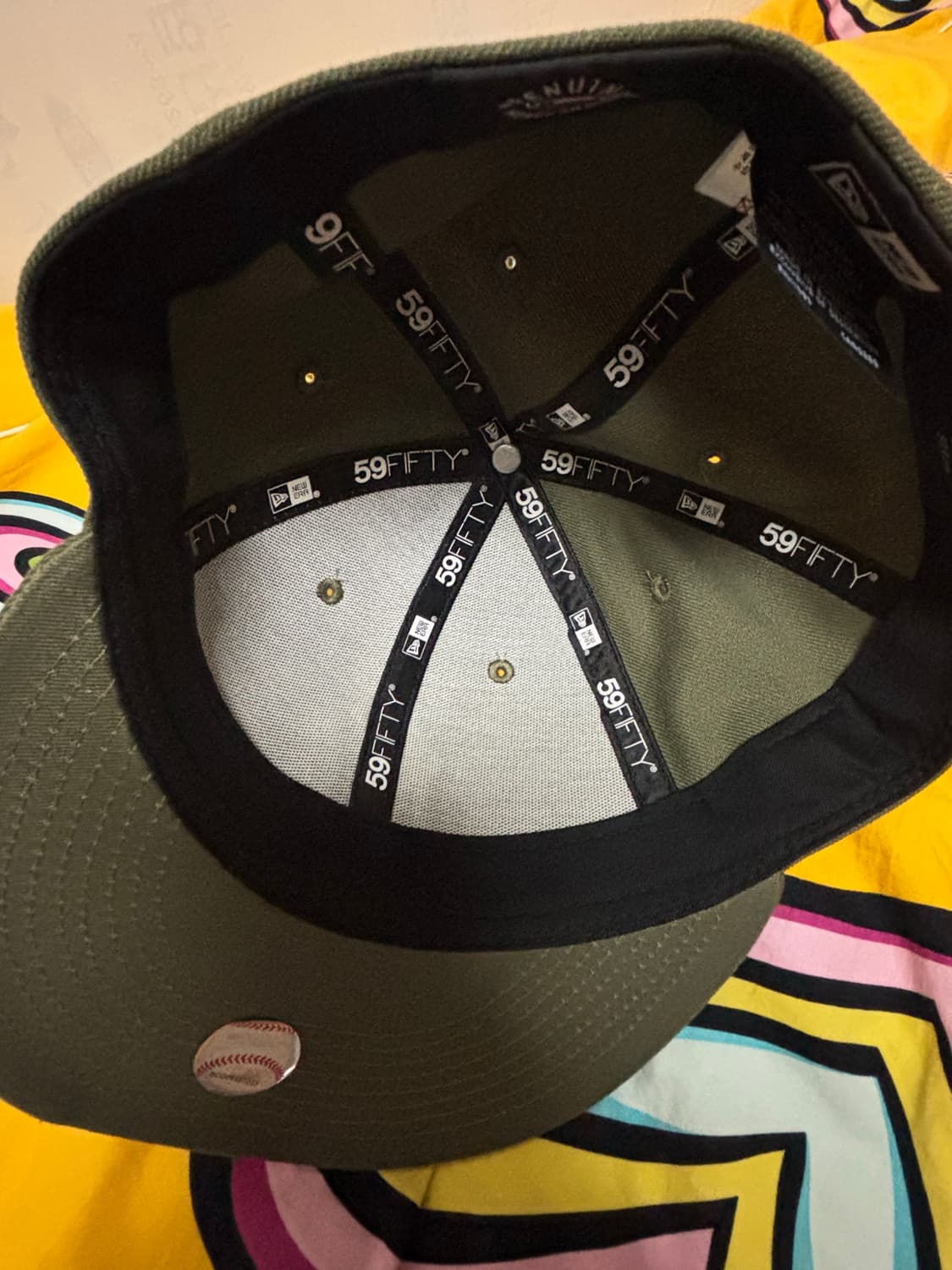 뉴에라 MLB 뉴욕 양키스 베이직 피티드캡 뉴 올리브 712 상품이미지3