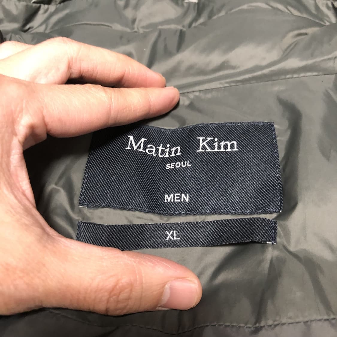 (맨즈 XL) 마뗑킴 MATIN KIM 라이트 웨이트 다운 점퍼 패딩 상품이미지4