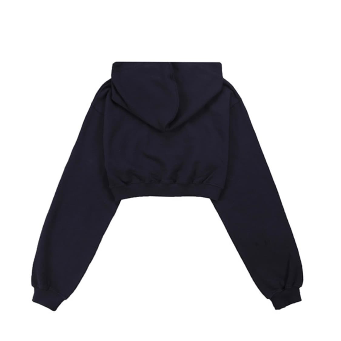 배드블러드 BCAC 엠블렘 헤비웨이트 크롭 후드 네이비 XS 상품이미지2