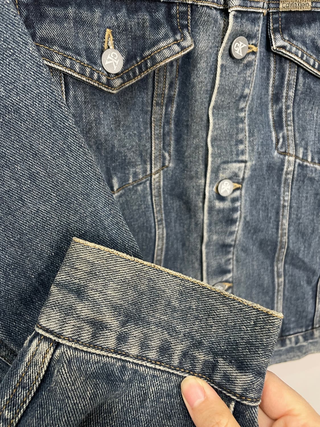 캘빈클라인 진청 데님 자켓 H1521 상품이미지8