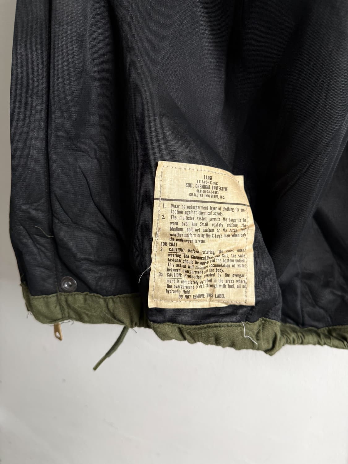 70s US.ARMY CHEMICAL PROTECTIVE JACKET 상품이미지9