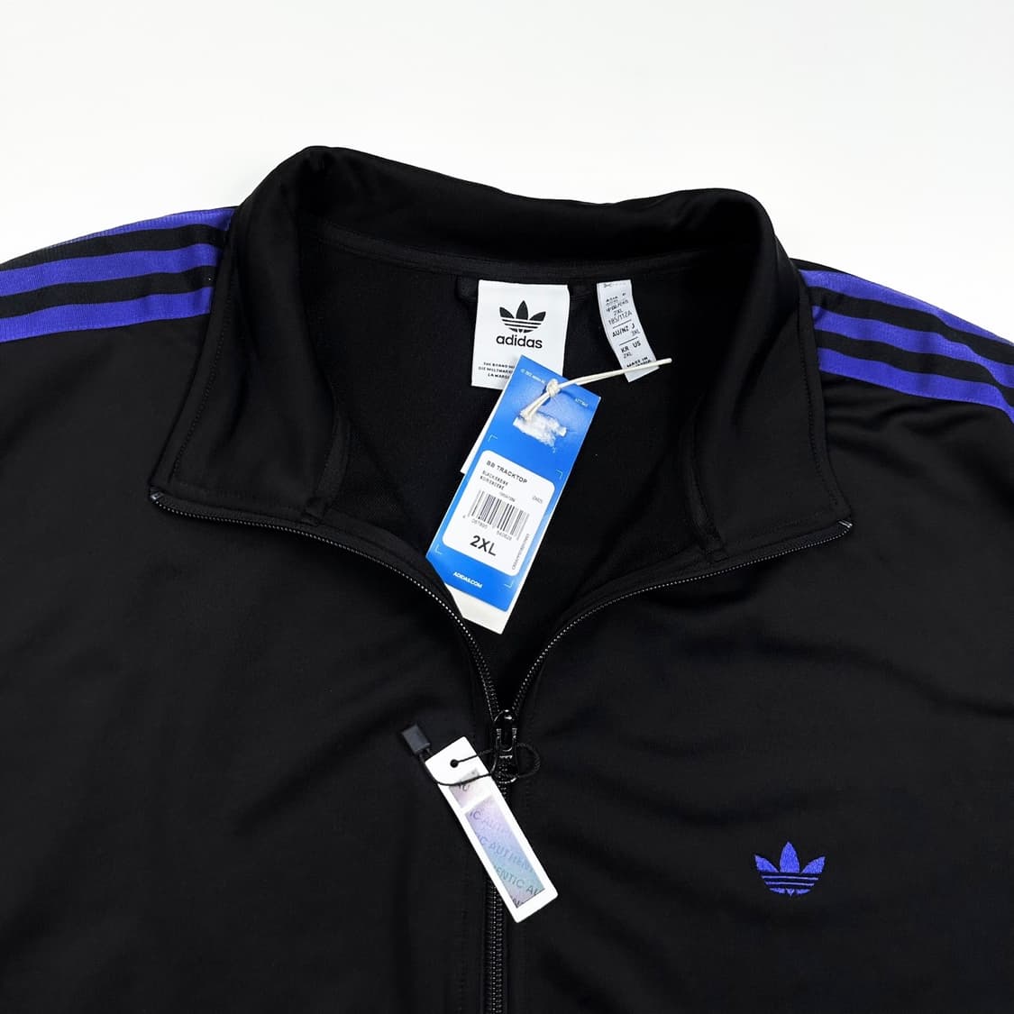 아디다스 베켄바우어 블랙 퍼플 오버핏 트랙탑 져지 (XXL) 상품이미지4