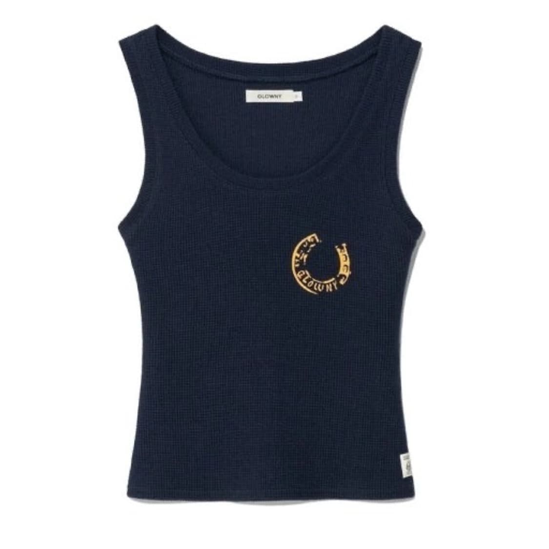 글로니 ROCKY WAFFLE SLEEVELESS TOP (NAVY) 상품이미지1