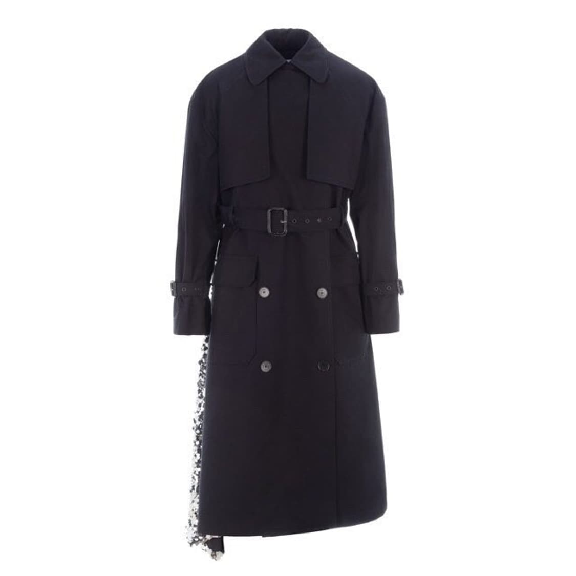 MSGM 스팽글 오버핏 배색 트렌치 코트 PN6817 상품이미지2