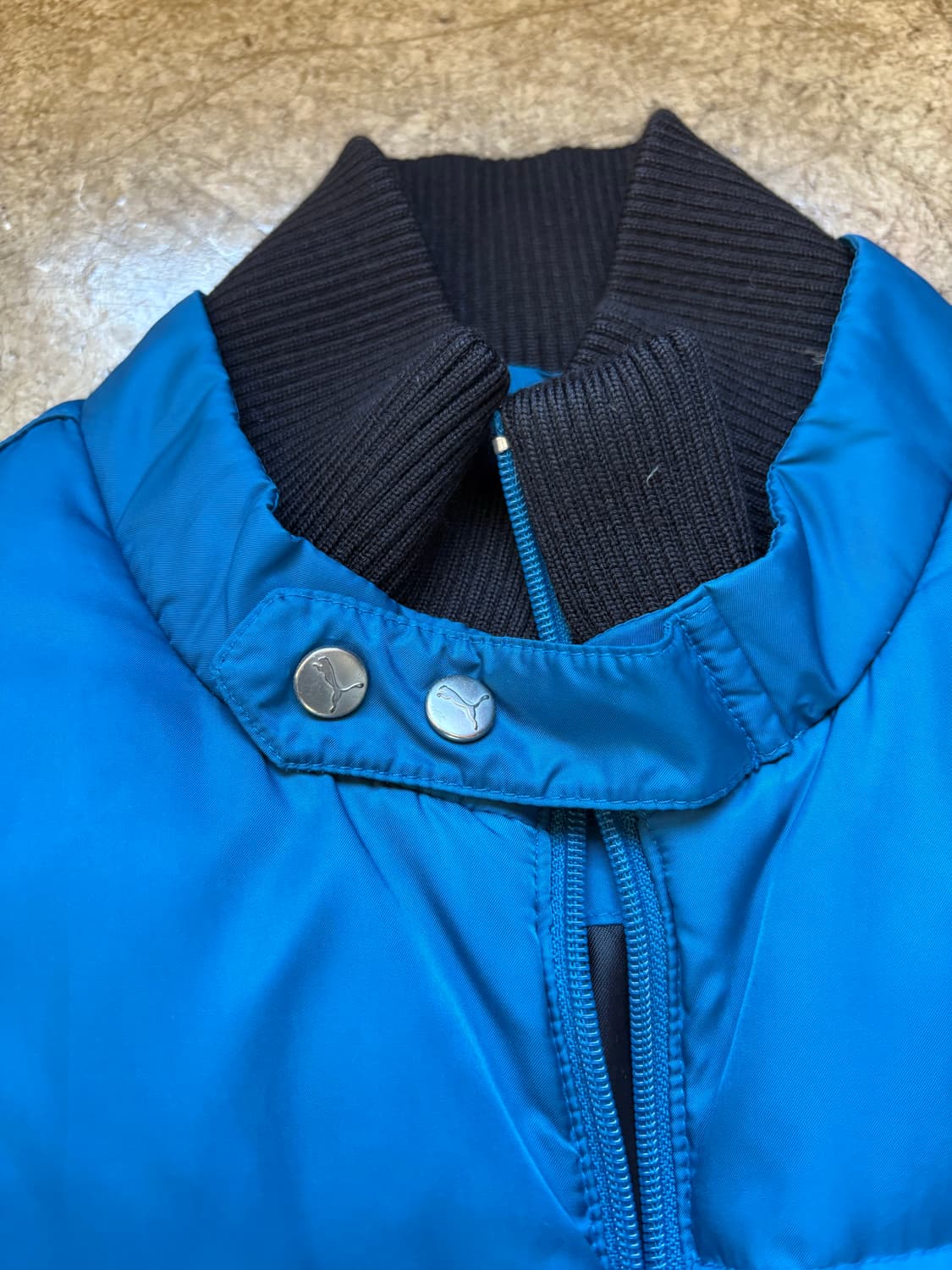 PUMA 다운 오리털 스냅 밴딩 패딩 상품이미지4