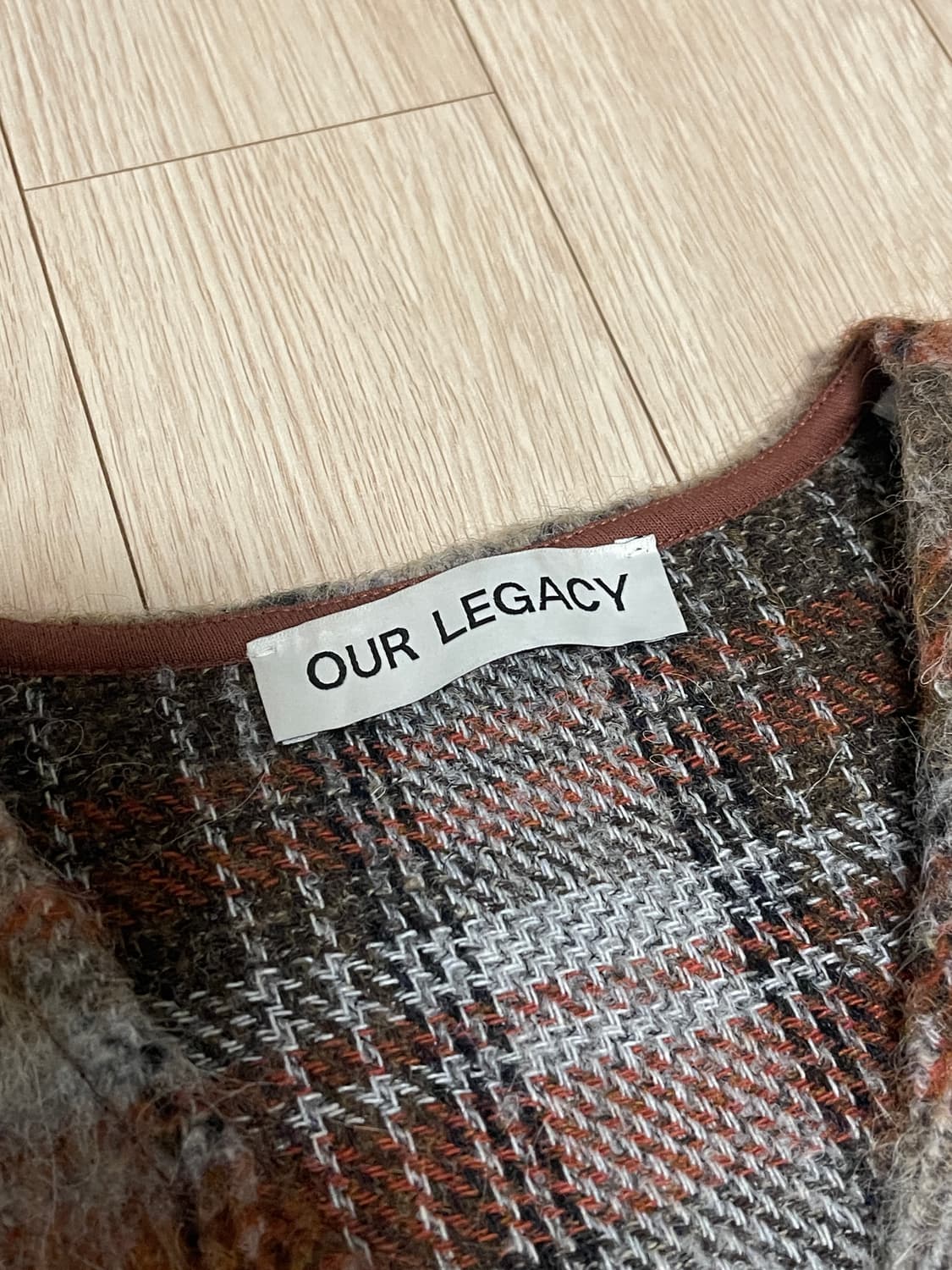 Our legacy 아워레가시 체크 모헤어 베스트 상품이미지2