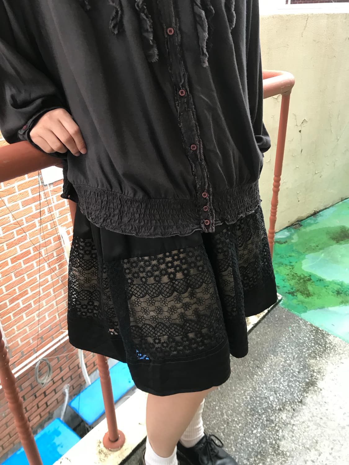 Vintage lace skirt 상품이미지5