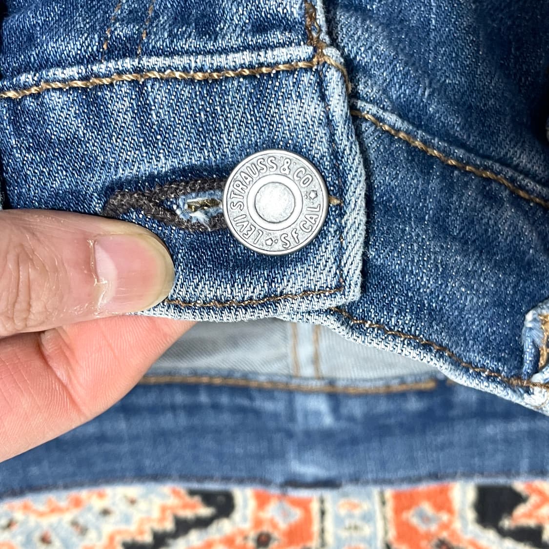 리바이스511 연청 데님팬츠 남성32/32 상품이미지3