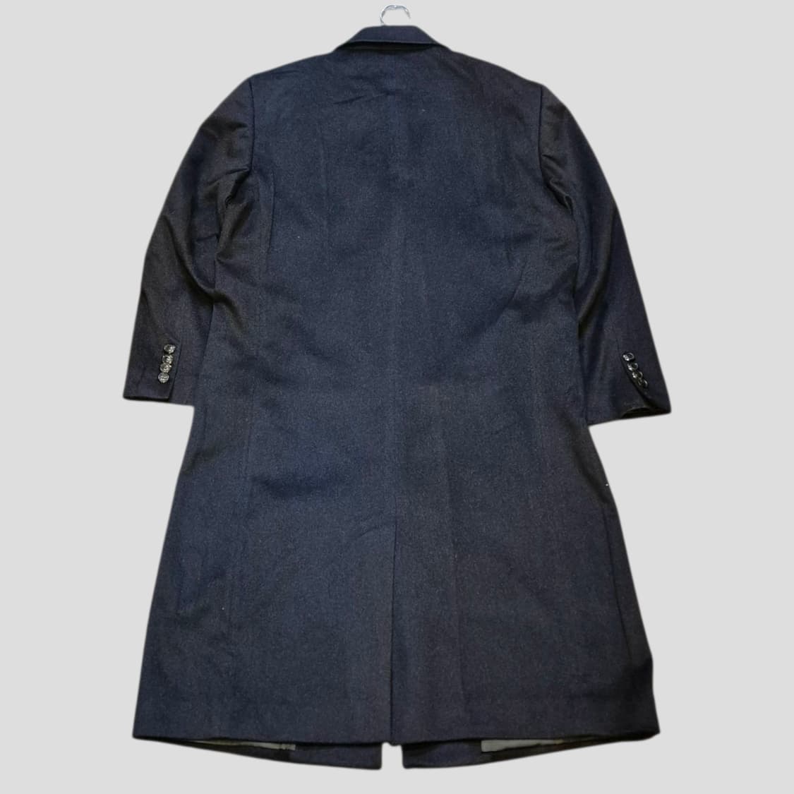 L(착샷잇음) 진네이비 캐시미어 싱글롱코트  상품이미지2