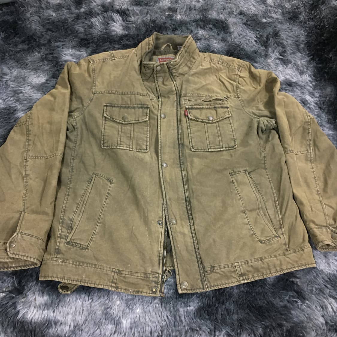 투티/0398 Levis 데저트 워크 자켓 카키 밀리터리  상품이미지1