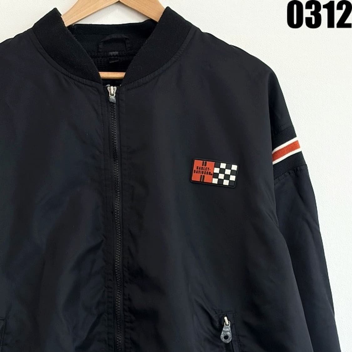 할리데이비슨 레이싱 나일론 집업 자켓 XL 0312 상품이미지3