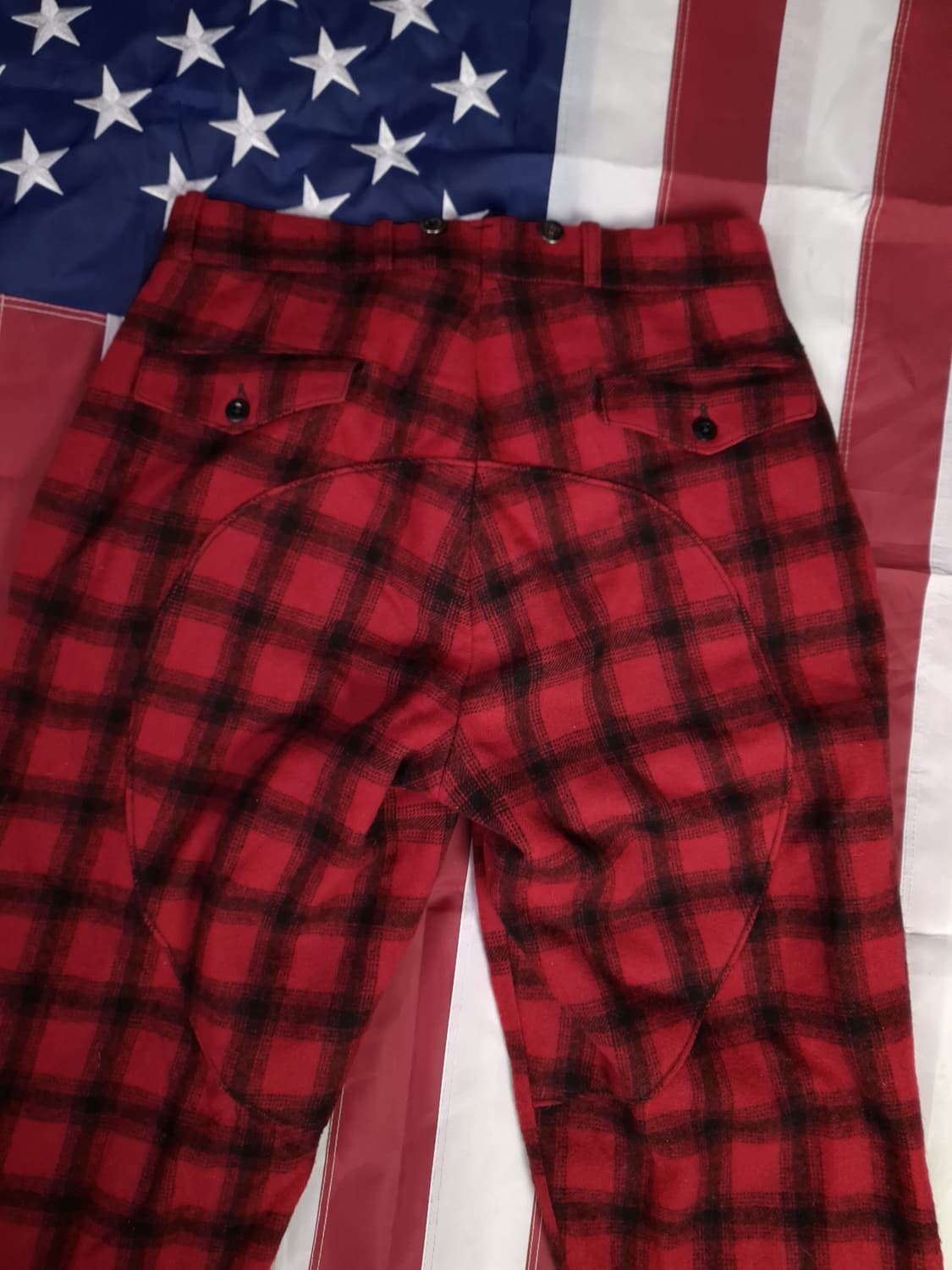 특A 오리지날 60's  울리치 울 버팔로 체크 헌팅 바지 상품이미지8