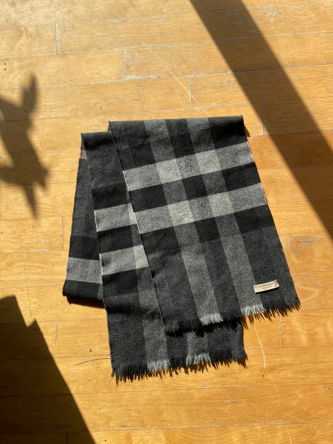 BURBERRY 버버리 캐시미어 체크 머플러 (Made in Englan 상품이미지1