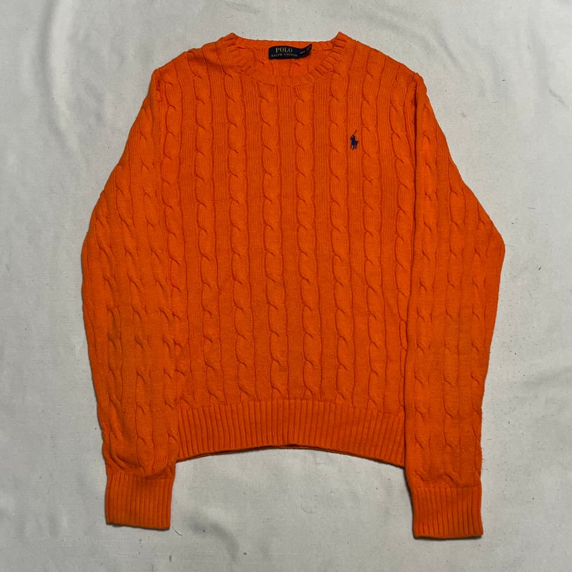 M 폴로랄프로렌 오렌지 케이블 니트 상품이미지2