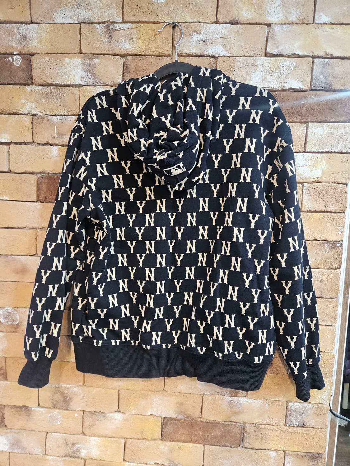 MLB 뉴욕 양키스 NY 패턴 후드 집업 S 상품이미지2