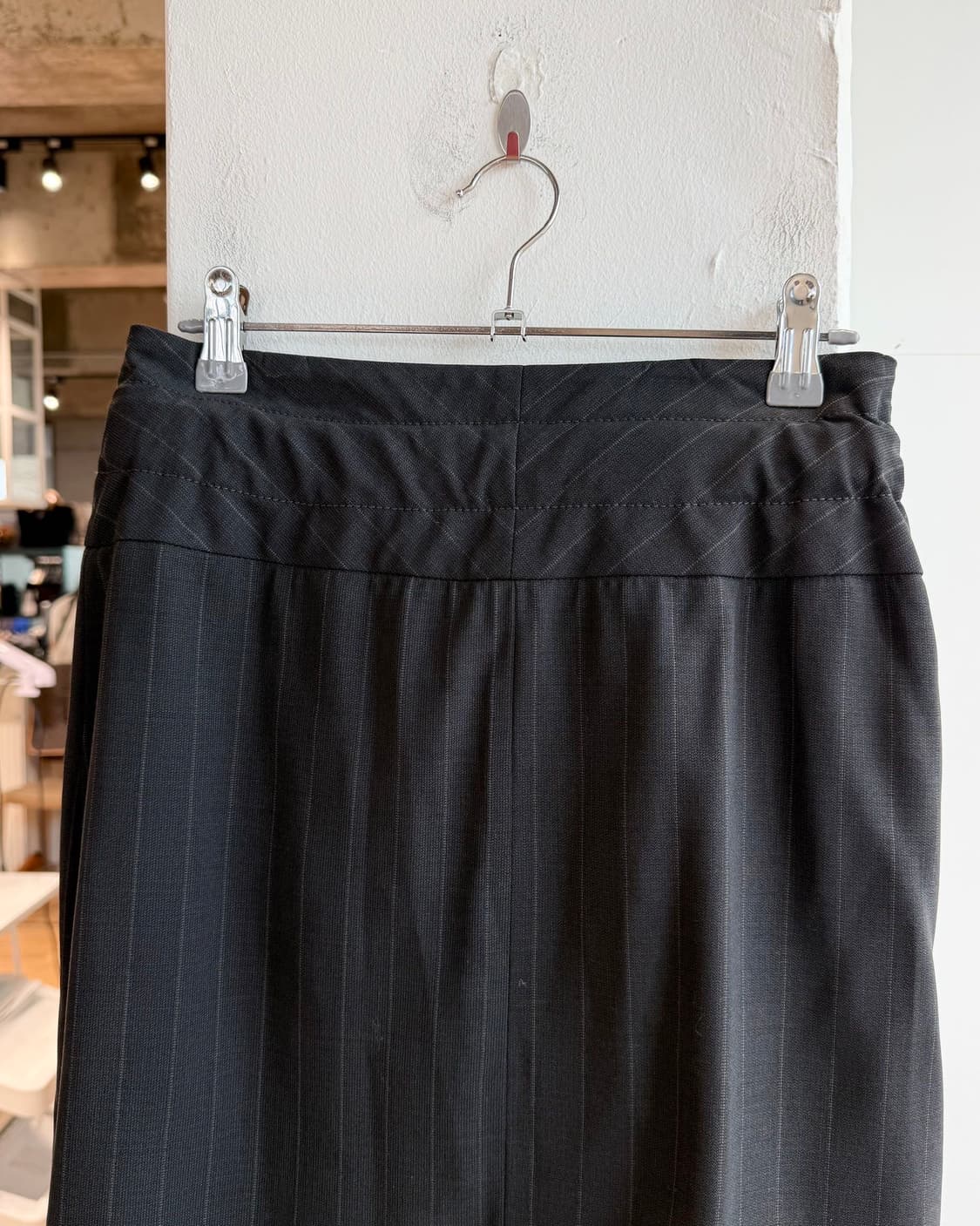 돌체앤가바나 블랙 스트라이프 벨티드 미니스커트  상품이미지6